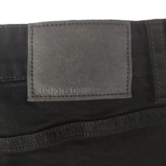 Bluenotes Denim NWT Jeans Brodie Slim Straight Leg 31" Inseam Zip Fly Black - Picture 4 of 12